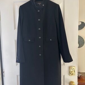 Brooks Brothers Midnight Black Trench Coat